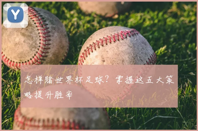 怎样赌世界杯足球?掌握这五大策略提升胜率